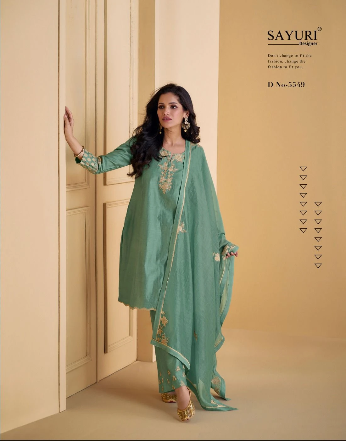 Sayuri Designer Suhani Pure Real Silk Wholesale Designer Suit Catalog — Wholesale Readymade Suit, Sayuri Designer wholesale from Surat — view 2
